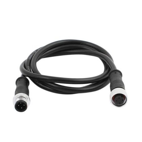 M12 Cables M12-4 Thread 4P Male and Female Connector Cable Cordsets 1.5M AWG22 A Code UnShield