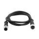 M12 Cables M12-4 Thread 4P Male and Female Connector Cable Cordsets 1.5M AWG22 A Code UnShield