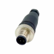 M12 Circular Waterproof Aviation Plug 3Pin Male A-Code Field Installable Screw Termination Waterproof
