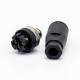 M12 Circular Waterproof Aviation Plug 3Pin Male A-Code Field Installable Screw Termination Waterproof
