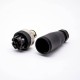 M12 Circular Waterproof Aviation Plug 3Pin Male A-Code Field Installable Screw Termination Waterproof