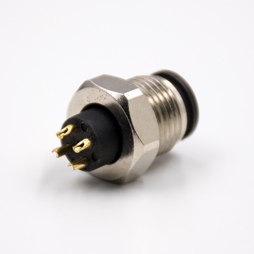 M12 Connector 4 Pin A Coded Field Wireable Connector Male Straight For Cable Solder Type No Unshield Waterproof M12 Connector 4 Pin A Coded Field Wireable Connector Male Straight For Cable Solder Type No Unshield Waterproof