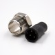 M12 Connector 4 Pin A Coded Field Wireable Connector Male Straight For Cable Solder Type No Unshield Waterproof M12 Connector 4 Pin A Coded Field Wireable Connector Male Straight For Cable Solder Type No Unshield Waterproof