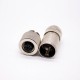 m12 Connector 4 pin Female Straight D Code metal Connector Screw-joint shielded
