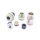 m12 Connector 4 pin Female Straight D Code metal Connector Screw-joint shielded