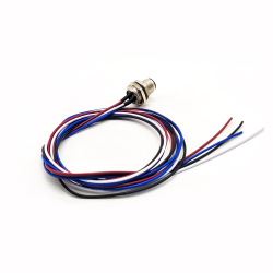 M12 Connector 4Pin Wiring Panel Rear Mounting Connector With electronic Wires 1M AWG22 Straight