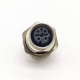 m12 connector 5 pin D code female straight front mount solder type connector m12 connector 5 pin D code female straight front mount solder type connector