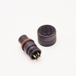 M12 Connector 5 pin Straight Female Overmolded Connector Plastic Solder Cup Unshielded