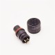 M12 Connector 5 pin Straight Female Overmolded Connector Plastic Solder Cup Unshielded
