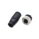 M12 Connector 8 Pin Female A Code Unshiled Circular Sensor Straight Field Wireable Connector Waterproof