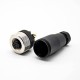 M12 Connector 8 Pin Female A Code Unshiled Circular Sensor Straight Field Wireable Connector Waterproof