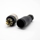 M12 Connector 8 Pin Female A Code Unshiled Circular Sensor Straight Field Wireable Connector Waterproof