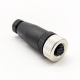 M12 Connector 8 Pin Female A Code Unshiled Circular Sensor Straight Field Wireable Connector Waterproof