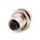 M12 Connector A code 3pin Female Front Mount Straight Solder Type for Cable M12 Connector A code 3pin Female Front Mount Straight Solder Type for Cable