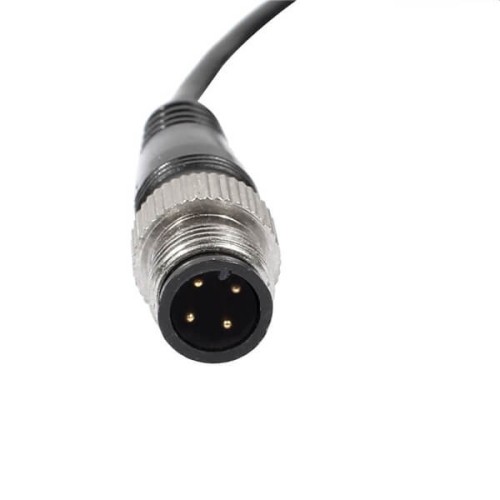 M12 Connector Cable 4Pin A Code Male Straight Connector To M8 3Pin Female Socket Electrical Cable 2M AWG22