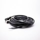 M12 Female Connector 3 Pin Wiring A-Coding Right Angle Connector Molded Black Cable 5M AWG22