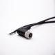 M12 Female Connector 3 Pin Wiring A-Coding Right Angle Connector Molded Black Cable 5M AWG22