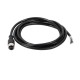 M12 Female Connector With Cable 5Pins Plug Straight Cable Corsets 2M AWG22 A Code Shielded