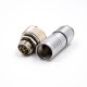 M12 female plug 8-core waterproof A buckle female head 180° assembled connector wiring connector with shield