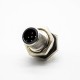 M12 Flush-type 5Pin Male Front Mount Connector With PCB Contacts Waterproof M16X1.5