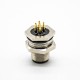 M12 Flush-type 5Pin Male Front Mount Connector With PCB Contacts Waterproof M16X1.5