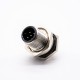 M12 Flush-type 5Pin Male Front Mount Connector With PCB Contacts Waterproof M16X1.5