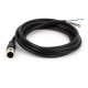 M12 Male Straight 4 Pin Sensor Connector Electrical Cable 1.5M AWG22 A Code