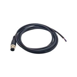 M12 Male Straight 4 Pin Sensor Connector Electrical Cable 1.5M AWG22 A Code
