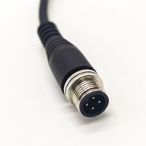 M12 Male Straight 4 Pin Sensor Connector Electrical Cable 1.5M AWG22 A Code