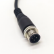 M12 Male Straight 4 Pin Sensor Connector Electrical Cable 1.5M AWG22 A Code