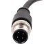 M12 Male Straight 4 Pin Sensor Connector Electrical Cable 1.5M AWG22 A Code