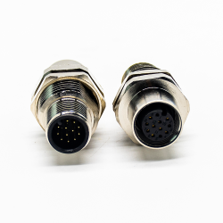 M12 Male to Female Adapter I Type Adapter A Code 3pin 4pin 5pin 8pin 12pin Waterproof Connector