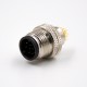 M12 Metal Connector Injection molding Connector A Coded 12 Pin Male Straight For Cable Solder Type Shield Waterproof M12 Metal Connector Injection molding Connector A Coded 12 Pin Male Straight For Cable Solder Type Shield Waterproof