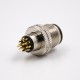 M12 Metal Connector Injection molding Connector A Coded 12 Pin Male Straight For Cable Solder Type Shield Waterproof M12 Metal Connector Injection molding Connector A Coded 12 Pin Male Straight For Cable Solder Type Shield Waterproof