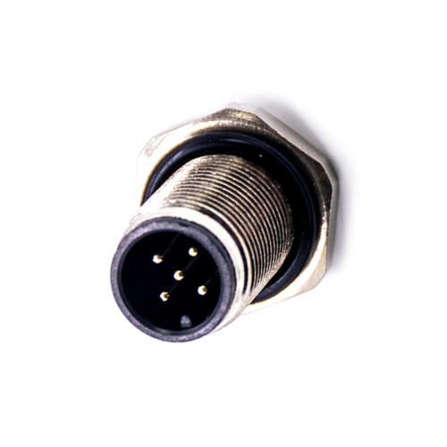M12 Panel Mount Connector A Coding 5Pin Male Plug For Cable 15PCS