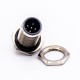 M12 Panel Mount Connector A Coding 5Pin Male Plug For Cable 15PCS