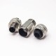 M12 Plug Connector Aviation Sensor Male Shield Straight Waterproof Screw-Joint 4 Pin A Coding