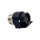 M12 Sensor Connector 4 Pin Female A Code Right Angled PCB Mount Socket 360° Full Shielding