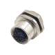 M12 Sensor Connector 4Pin D-Coding Female Straight Waterproof Rear Bulkhead Panel Receptacles Cable Solder Type Shiled M12 Sensor Connector 4Pin D-Coding Female Straight Waterproof Rear Bulkhead Panel Receptacles Cable Solder Type Shiled