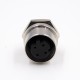 M12 Sensor Connector 4Pin D-Coding Female Straight Waterproof Rear Bulkhead Panel Receptacles Cable Solder Type Shiled M12 Sensor Connector 4Pin D-Coding Female Straight Waterproof Rear Bulkhead Panel Receptacles Cable Solder Type Shiled