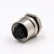M12 Sensor Connector 4Pin D-Coding Female Straight Waterproof Rear Bulkhead Panel Receptacles Cable Solder Type Shiled M12 Sensor Connector 4Pin D-Coding Female Straight Waterproof Rear Bulkhead Panel Receptacles Cable Solder Type Shiled