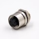 M12 Sensor Connector 4Pin D-Coding Female Straight Waterproof Rear Bulkhead Panel Receptacles Cable Solder Type Shiled M12 Sensor Connector 4Pin D-Coding Female Straight Waterproof Rear Bulkhead Panel Receptacles Cable Solder Type Shiled