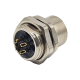 M12 Sensor Connector 4Pin D-Coding Female Straight Waterproof Rear Bulkhead Panel Receptacles Cable Solder Type Shiled M12 Sensor Connector 4Pin D-Coding Female Straight Waterproof Rear Bulkhead Panel Receptacles Cable Solder Type Shiled