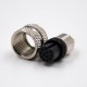 M12 Solder Injection molding Connector A Coded 12 Pin Female Straight For Cable Shield Matel