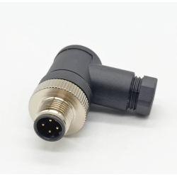 Right Angle Sensors M12 4Pin D Code Male Unshiled Waterproof Field Wireable Connector For Profinet PG9 type