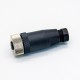 Sensor Connectors 12Pin M12 A-Coded Female Straight Plug Screw Connection Unshiled Waterproof