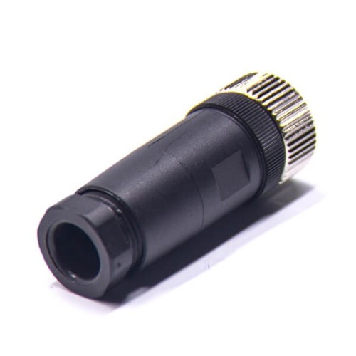 Sensor Connectors 12Pin M12 A-Coded Female Straight Plug Screw Connection Unshiled Waterproof