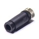 Sensor Connectors 12Pin M12 A-Coded Female Straight Plug Screw Connection Unshiled Waterproof