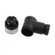 Sensors M12 4-Pin Female Connector Right Angle Cable Mount Connector 10PCS