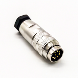 10pcs AISG M16 Threaded Rod Connector Male 8 Pin Waterproof Aviation Plug Connector Non-Shield